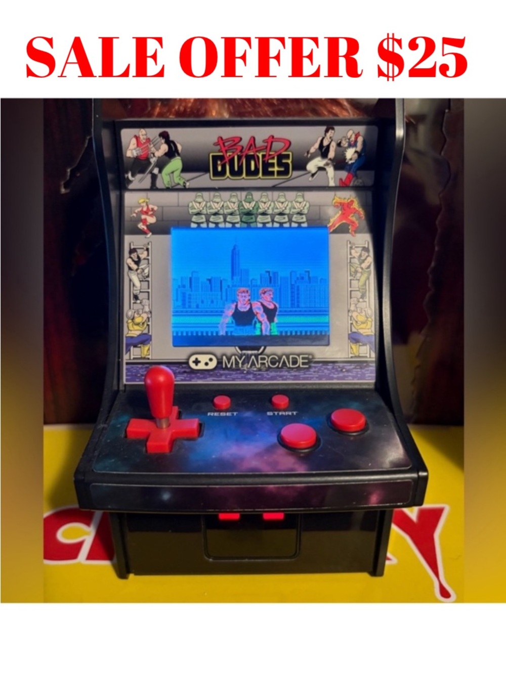 NEW Bad Dudes Arcade My Arcade Mini Nintendo Console Video Game System